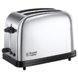 Russell Hobbs Tostapane – 2 Fette – Acciaio Inox Lucidato; Fessure per toast extra large; 6 livelli di doratura; Funzione di scongelamento, tecnologia di toast rapido, 1670 W, Victory 23311-56