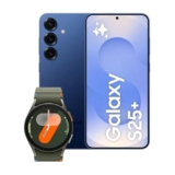 SAMSUNG Galaxy S25+ con Galaxy Watch7 40mm BT Green, Smartwatch Fitness Tracker, Smartphone AI con 3 anni di Garanzia del produttore, RAM 12GB, 512GB, Navy