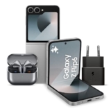 SAMSUNG Galaxy Z Flip6 Smartphone AI Pieghevole, Caricatore Incluso, RAM 12GB, 512GB, Display 3,4″ Super AMOLED/6,7″ Dynamic AMOLED 2X, Silver Shadow + Galaxy Buds3 Pro Silver Auricolari in-ear, 2024