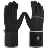 SAVIOR HEAT Guanti Riscaldati per Uomini Donne, Elettrica Ricaricabile Batteria Guanti Sottile Termico Traspirante Morbido Inverno Caldi Tempo Freddo Sci Digitazione Guida Equitazione Ciclismo