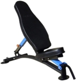 SAeWare Panca per bilancieri regolabile, per fitness, piatta/inclinata, colore: nero