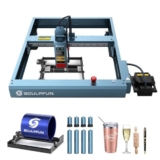 SCULPFUN Macchina per incisione laser SF-A9 con rotary Roller e Air Assist, macchina da taglio 40 W di potenza laser, messa a fuoco precisa, macchina per incisione fai da te, legno metallo, velocità