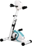 SDVantage Pedale di esercizio elettrico stazionario, altezza regolabile braccio e gambe, bicicletta da allenamento fitness interna con display LCD