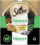 SHEBA Ciotola di cibo umido per gatti Nature’s Collection in salsa con pollo, 2 x 11 x 85 g