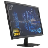SIMPLETEK – Monitor Touchscreen 16:9 Pannello 27″ Full HD WLED | HDMI VGA Speaker integrati Audio-in 3,5″ | Per POS Cassa PC Ufficio Negozio | Windows/MacOS/Linux
