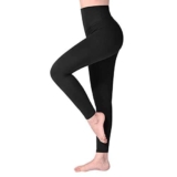 SINOPHANT Leggins Vita Alta Donna, Leggings Donna Fitness Pantaloni Yoga Controllo della Pancia Opaco Elastici Morbido per Sportivi o Casual,S-M,Nero