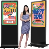 SIOXCFZ Il contrassegno di Digital del supporto del pavimento a 49 pollici visualizza il chiosco del monitor, il totem di OS di Android, manipolazione del CMS, centro di informazioni dell’interno di