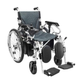 SLRMKK Carrozzina Pieghevole Portatile, Sedia a rotelle elettrica, motorino di Batteria al Litio Vecchio Portatile Pieghevole Automatico Intelligente, Grigio