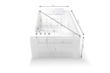 SPALINA KENSHO Duo Wave – Vasca idromassaggio 2 posti L 180 x l 120 cm, by