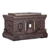 SUCADA Articoli funerari, urne, urne umane, scatole dei ricordi, sculture in Legno a Grana fine (Palissandro Nero), urne per Adulti, urne crematorie