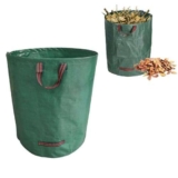 Sacchi per Rifiuti da Giardino, Sacchi Giardinaggio Pieghevole, Sacchi da Giardinaggio, Sacchi per Foglie Autoportanti, Sacchi Giardinaggio con Maniglie, Riutilizzabili Borsa da Giardino, 120L