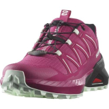Salomon Speedcross Peak Scarpe da Trail Running da Donna, Calzata precisa, Protezione su tutti i terreni, Grip attivo, Vivacious/Black/Clearly Aqua, 38 2/3 EU