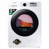Samsung Asciugatrice Crystal EcoDry DV80CGC2B0AH/ET, 8 kg, Pompa di Calore, Wifi, Sensore Optimal Dry, Filtro 2 in 1, Carica Frontale, 60L x 85H x 60P cm