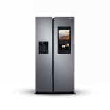 Samsung Frigorifero Side By Side con Family hub RS6HA8880S9/EF, Libera installazione, Dispenser acqua, Twin Cooling Plus, Wifi, 614L, 91l x 178h x 72p cm