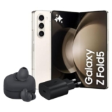 Samsung Galaxy Z Fold5 Smartphone AI Pieghevole, Caricatore Incluso, RAM 12GB, 1TB, Display 6,2″/7,6″ Dynamic AMOLED 2X, Cream + Galaxy Buds2 Pro Cuffie Bluetooth True Wireless, Graphite