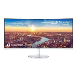 Samsung Monitor CJ79 (C34J791), Curvo (1500R), 34″, 3440×1440 (Ultra WQHD), 21:9, VA, 100 Hz, 4 ms, HDMI, USB, Display Port, Thunderbolt 3, Casse Integrate, HAS, PIP e PBP, Bianco