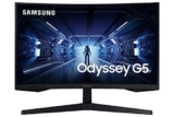 Samsung Monitor Gaming Curvo G55, 27″, VA, WQHD, 2560 x 1440, 16:9, 144Hz, 1 ms, HDR, Freesync Premium, Display Port 1.2, HDMI 2.0, Eye Saver Mode, Flicker Free, Super Arena Gaming UX, Cavo HDMI, Nero