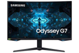 Samsung Monitor Gaming Odyssey G7 (C32G75), Curvo (1000R), 32″, 2560×1440 (WQHD 2K), HDR 600, VA, 240 Hz, 1 ms, FreeSync Pro, G-Sync, HDMI, 2 USB 3, 2 Display Port, Ingresso Audio, HAS, Pivot