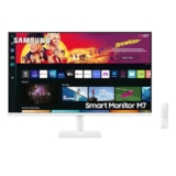 Samsung Monitor M7 (S32BM701), Flat 32”, 3840×2160 (UHD 4K), Piattaforma Smart TV (Netflix), Airplay, Mirroring, Office 365, Wireless Dex, Casse Integrate, WiFi, USB TypeC, Bianco