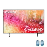 Samsung Smart TV 43″ UE43DU7190UXZT, Crystal 4K UHD, 4K Upscaling, Slim Look, DVBT-2, Q-Symphony & OTS Lite, Integrato con Bixby, comp con Alexa e Google Assistant, Black 2024 [Amazon EXCL.]