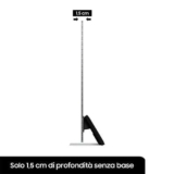 Samsung TV Neo QLED QE85QN900BTXZT, Smart TV 85″ Serie QN900B, Neo QLED 8K UHD, Alexa e Google Assistant integrati, Stainless Steel, 2022, DVB-T2