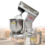 Sbattitore Elettrico per Panna da Tavolo Impastatrice Planetaria Impastatrice da Cucina Portatile e Leggera Sbattitore da Cucina a 3 Velocità 5l/7l/10l per Panna,10L