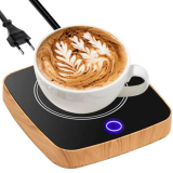 Scaldacazze, scalda caffè elettrico con 3 tecnologie touch di temperatura regolabile, aggiornato con venature del legno, scalda tazze da scrivania, per ufficio, uso domestico