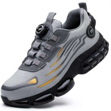 Scarpe Antinfortunistiche Uomo Donna Leggere Scarpe da Lavoro Comode Scarpa Antinfortunistica Uomo con Punta in Acciaio Scarpe da Trekking Safety Shoes Grigio 41 EU