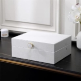 Scatola espositiva per gioielli, con motivo a conchiglia e conchiglia, per cosmetici, orecchini, anelli, collane, gioielli (A