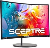 Sceptre Monitor Curvo 24″ FHD 1080p, 75Hz, 1800R, LED, VESA, HDMI, VGA, Audio, Windows 10 Compatibile