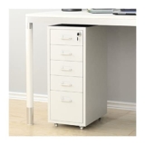 Schedario in metallo con serratura con 5 cassetti, per archiviare documenti legali, lettere, documenti A4, soluzione organizzativa durevole per casa e ufficio