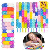 Secret Sparkle 24 Braccialetti Colorati Idee Regalini Fine Festa Dei Bambini, Regali, Pensierini Gadget Compleanno