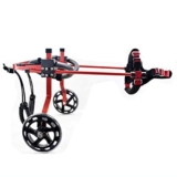 Sedia a rotelle per cani, animali domestici, sedia a rotelle per cani, sedia a rotelle, scooter, paralisi regolabile, gambe posteriori, auto, lega di alluminio, cane facile da recuperare (Blue Medium)