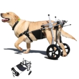 Sedia a rotelle regolabile per cani e gatti di grossa taglia, aiuto per la mobilità a 2 ruote con gambe posteriori di supporto, strumento di riabilitazione per una maggiore mobilità e indipendenza