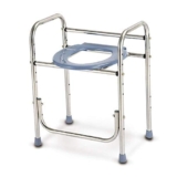 Sedia da doccia resistente con schienale e braccioli, per anziani e disabili, extra largo, con piedini antiscivolo, impermeabile, telaio in acciaio di sicurezza