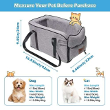 Seggiolino auto per cani di piccola taglia Seggiolino per auto per animali domestici di piccola taglia fino a 6,1 kg Console centrale Cani e Gatti Seggiolino auto adatto per auto, casa e viaggi