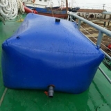 Serbatoio dell’acqua portatile per barca con rubinetto e maniglie, contenitore d’acqua pieghevole di grande capacità per la prevenzione degli incendi di emergenza 5000L/1320 galloni capacità 2,5 x 2 x