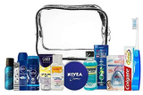 Set 13 pezzi per uomo bundle Colgate, Spazzolino da viaggio pieghevole, Gard, Nivea Men showergel, Nivea Deo , Listerine, Nivea Crème, Sani&Belli, Ultrex, Gel revigorant