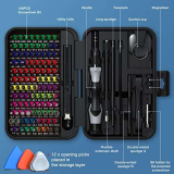Set Cacciaviti Precisione 132 in 1,Kit di Strumenti di Riparazione Fai Da Te, Kit Riparazione Portatile Multifunzione Elettricista Cacciaviti per Occhiali,Smartphone,PC,Laptop,Orologio,Tablet