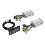 Set Controller per Bici Elettrica Dual Drive, Misuratore LCD, 500 W, 24 V 36 V 48 V, 25 A, Lega di Alluminio, Regolatori di velocità Elettrici per Bicicletta Elettrica
