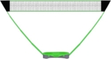 Set da pallavolo e Badminton con Rete da 13 Piedi per Adulti, Grande Sistema di Rete da Tennis per vialetto, Campo Interno ed Esterno, Robusta Rete in PE e Asta telesc
