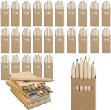 Set di 25 astucci matite colorate bambini e bambine, perfetto per regali di compleanno per bambini in età scolare – 6 matite colorate per scatola