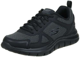 Skechers Track Bucolo, Scarpe running Uomo, Black Leather Mesh Trim, 43 EU