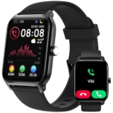 Smartwatch Uomo Rispondi/Effettua Chiamate e Alexa, 1.8″ Orologio Smartwatch SpO2/Frequenza Cardiaca/Sonno/Stress, Contacalorie/Passi/Distanza, 120 Modalità Sport, Orologio Fitness IP68 Regalo Uomo