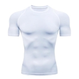 Smatstyle Maglietta Compressione Uomo Maglia Manica Corta,Camicia per Allenamento Correre Ciclismo Traspirante Rapida Asciugatura Sports Top,per Palestra Sportiva