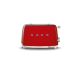 Smeg, Tostapane 2×2 TSF01RDEU, 2 Scomparti da 36mm, 6 Livelli di Doratura, Funzione Riscaldamento, Scongelamento e Bagel, Espulsione Automatica del Pane, Cassetto Raccoglibriciole, 950W, Rosso