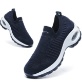 Sneakers Donna Scarpe da Ginnastica Senza Lacci Air Cuscino Running Tennis Sport Memory Foam Soft Donne Blu Profondo 38 EU