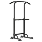 SogesPower Pull Up Power Tower Stazione di immersione Supporti per dips multifunzione per allenamento di forza e fitness a casa, Stazione di allenamento con Altezza Regolabile