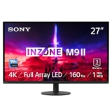 Sony INZONE M9II 27″ 4K Ultra HD PC Gaming Monitor: 2160p Resolution – 160Hz Refresh Rate – 1ms GTG – DCI-P3 95% Spectrum – Full Array LED – G-Sync – Adaptive Sync – VRR, Nero