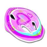 Sport1 Easy casco bici bambino multitaglia. Caschetto bicicletta allacciatura regolabile per bimbi dai 4 agli 8 anni. Casco bambino dai 52 ai 56cm di circonferenza testa. Sicuro confortevole. Rosa.